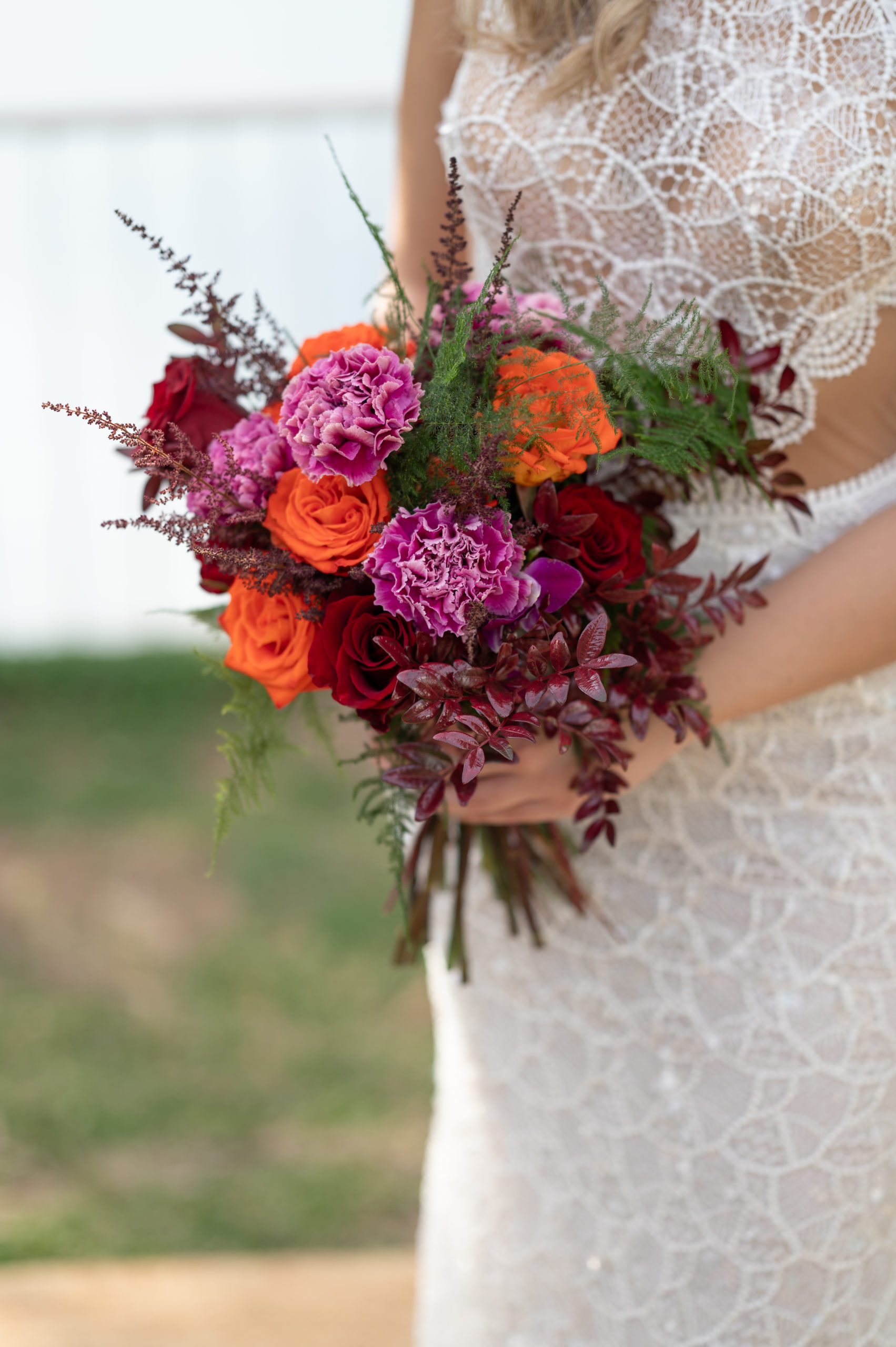 Sirtaki Events | wedding in Greece | Bouquet Doesn't always have to be white