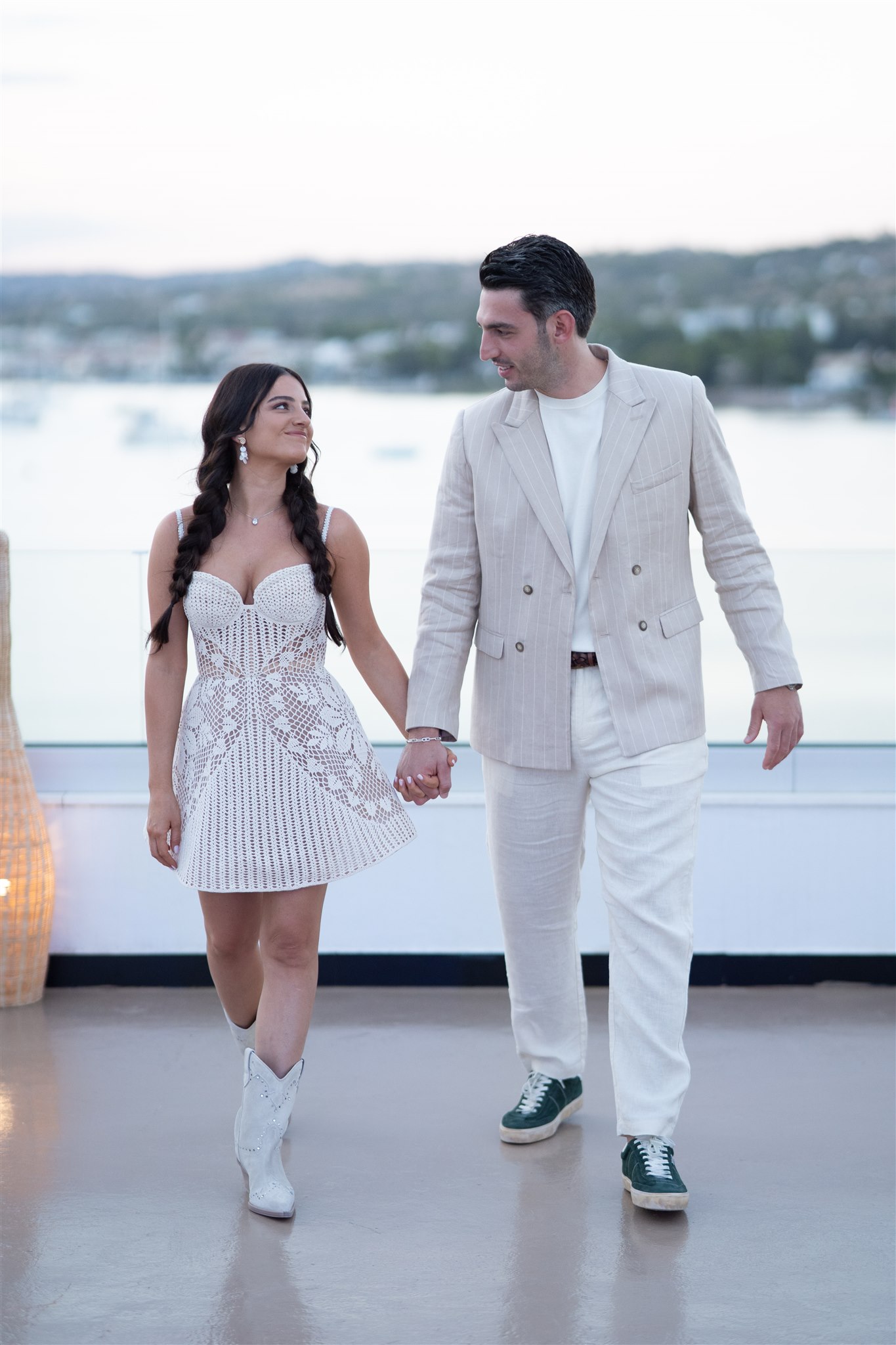 Amit and Adi celebrating their beautiful destination wedding in Greece by Sirtaki Events.